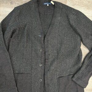 Levi's Men's Cardigan Large Made & Crafted Cashmere Blend Novelty Sweater